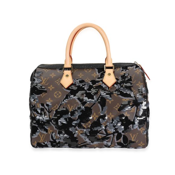 Louis Vuitton Monogram Canvas Fleur de Jais Sequins Speedy 30 - Picture 3 of 7